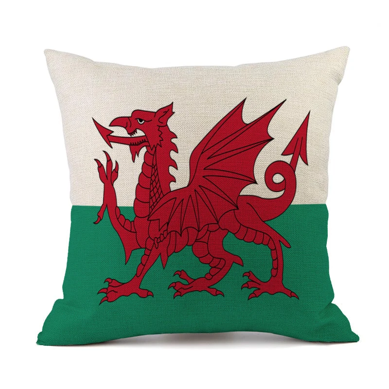 23 NEW National Flags Soccer Teams Cushion Covers Linen Football Europe America Nations Clubs Pillow Covers Decorative Throw Pillow - Цвет: 23