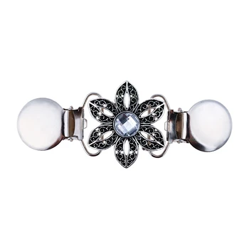 

4 PCS Shirt Collar Clip Cardigan Holder Sweater Shawl Clip Duckbill Clothing Pin Brooch Accessories