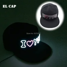 Аксессуары для костюмов Женская и мужская Праздничная Кепка s EL холодный свет кепки в стиле хип-хоп летняя кепка со светодиодами бейсбольная баскетбольная Кепка Мода
