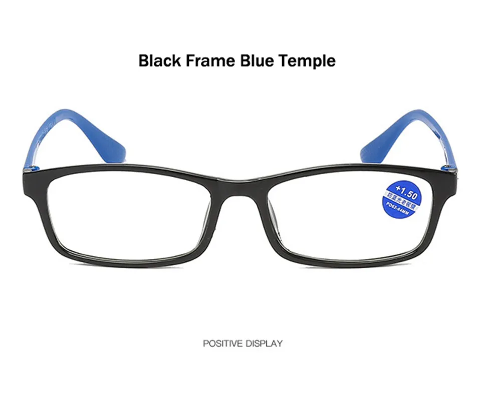 Iboode анти-синим светом, очки для чтения, Для женщин Для мужчин с диоптриями+ 0,5 1,0 1,5 2,0 2,5 3,0 3,5 квадратные очки для пресбиопии