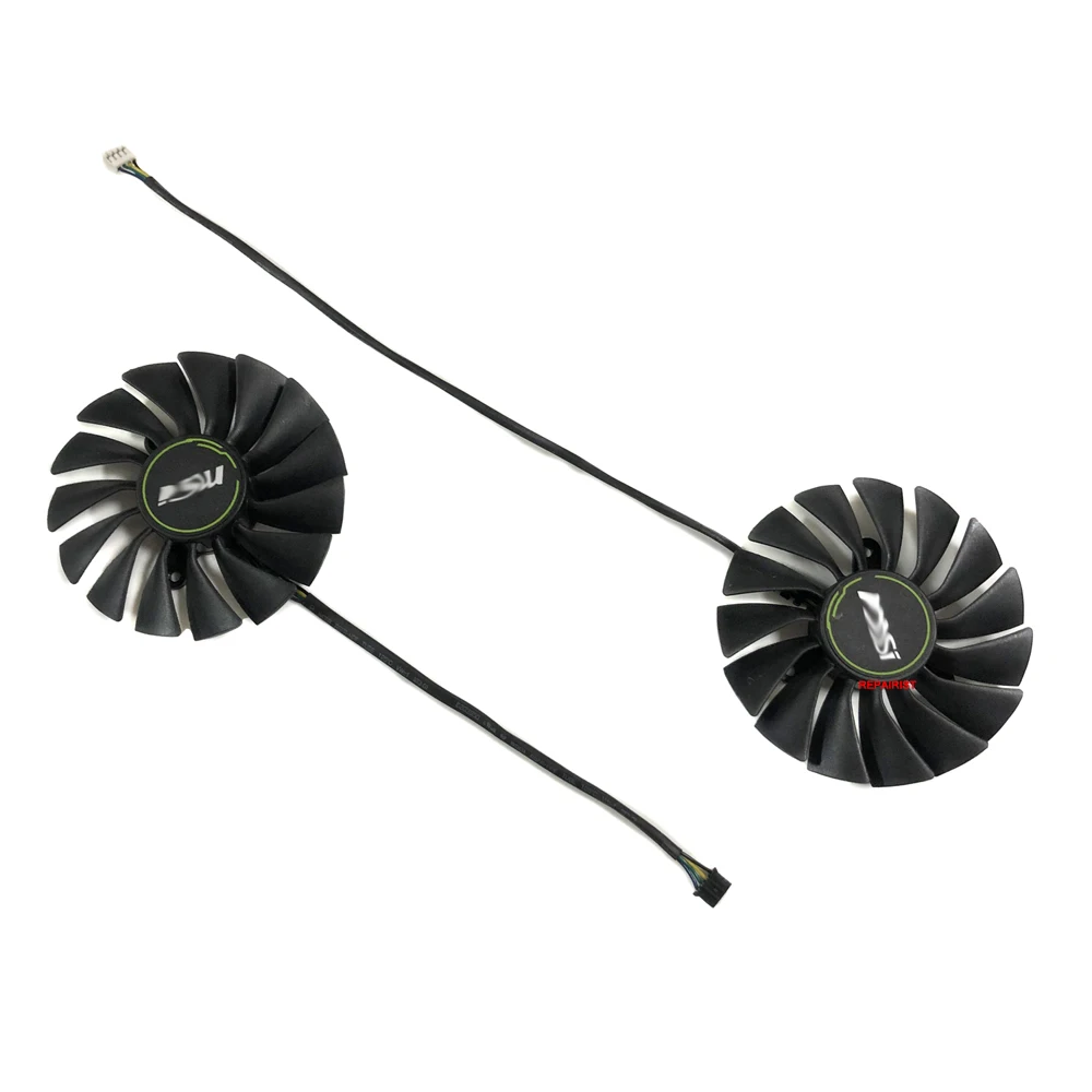 

2pcs/Set Graphics Card Fan GPU Cooler 90MM(85MM) PLA09215B12H For MSI RTX2080 RTX 2080S VENTUS Video VGA