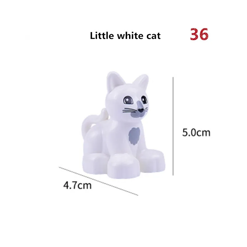 Big Size Diy Building Blocks Animal Accessories Figures Lion Panda Compatible with Big Size Toys for Children Kids Gifts 27