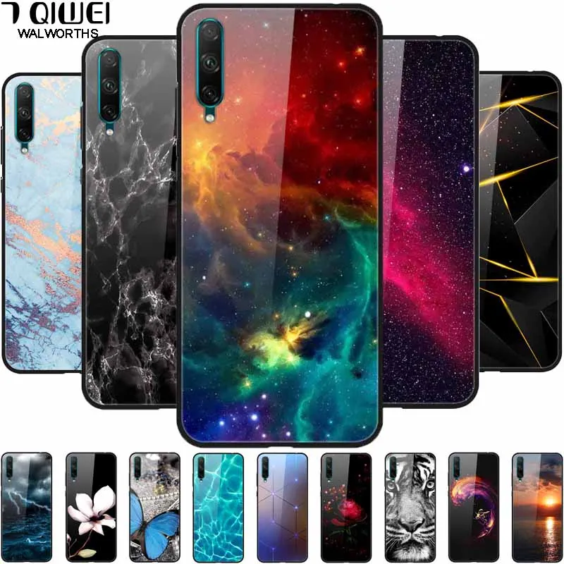 Cover In Vetro Temperato Per Samsung A70 A50 Custodia Fashion Space Hard Cover Per Samsung Galaxy A50S A30S A7 2018 Funda Coque Cool