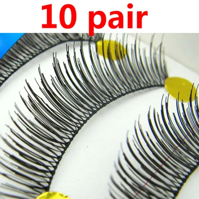 10pair style 9 10 пар, Черные Накладные ресницы для макияжа, хлопковые инструменты для наращивания ресниц, длинные толстые накладные ресницы, макияж, накладные ресницы - Цвет: 10pair style 9