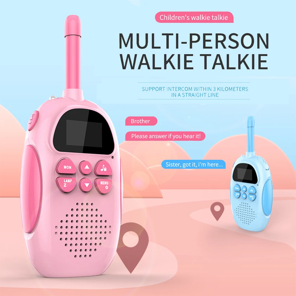 Kids Walkie Talkies Portable Handheld Toy Cute Walkie Handheld Talk