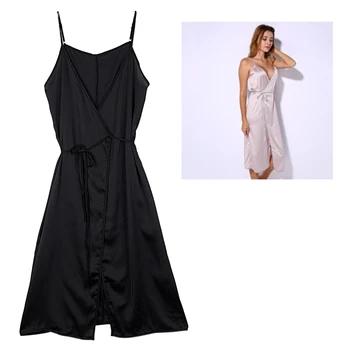 

Fashion Women Sling Pajamas Maxi Dress Sexy Strap Nightdress Sexy Home Wear
