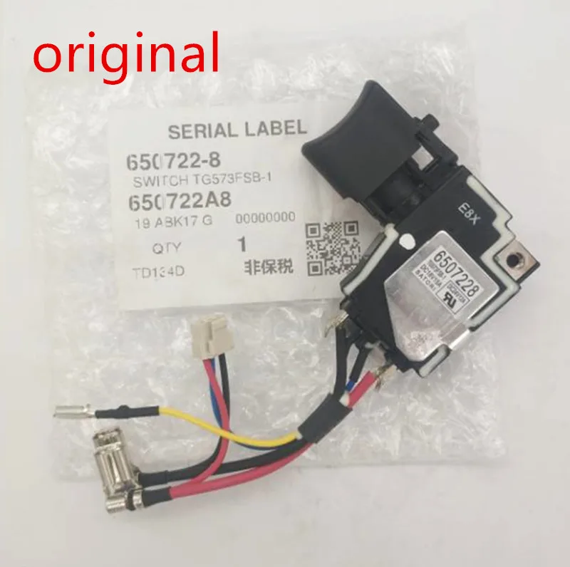 Оригинальный переключатель для Makita 6507228 650722 8 6502414 6507032 TD134DX2 DTD134 BTD134 BTD146 DTD146 BTD146Z