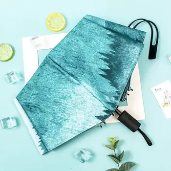 

Summer 3 Folding Portable Travel Umbrella Windproof Double Purpose For Sun Protection And Rain - Manual Open/Close