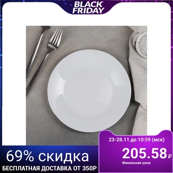 

Dessert plate "Silver", 20 × 1.5 cm, rim color silver
