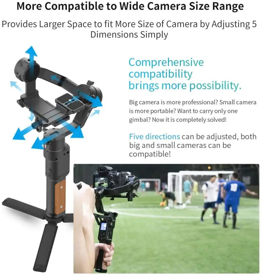 Feiyu Ak2000C 3 осевой Стабилизатор камеры ручной стабилизатор для DSLR/беззеркальных