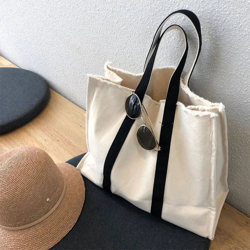 

Class Handbag Women's Shoulder Large Capacity Canvas Travelling Bag