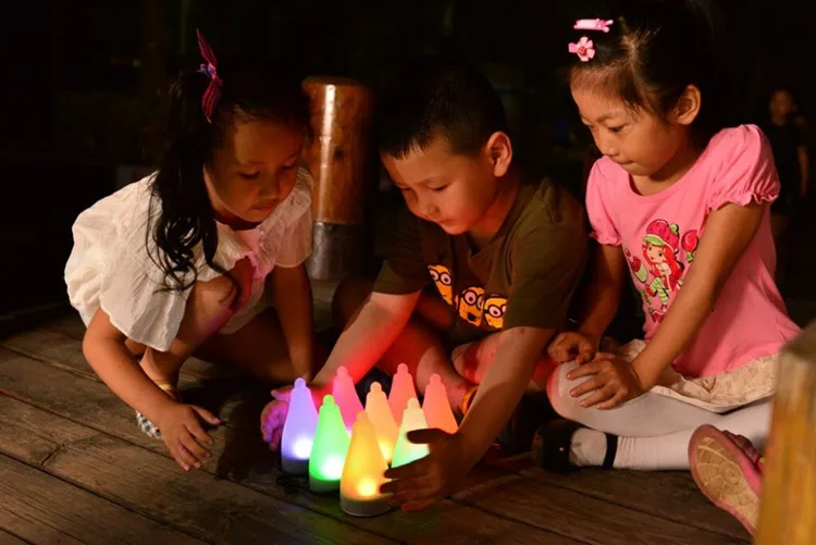6pack RGB Colorful Solar Garden Light Outdoor Landscape Decorations For Pathway Patio Lawn Fence Yard Waterproof Insert Hang Put