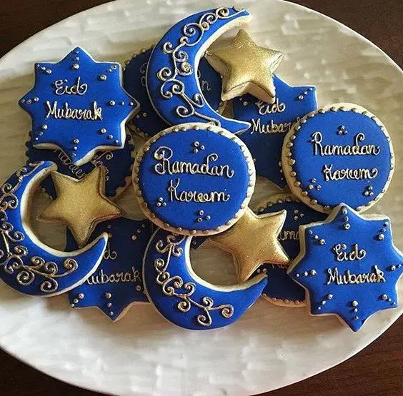 EID MUBARAK Moon Star Biscuit Mold Cookie Cutters Set DIY Cake Baking Tools Ramadan Mubarak Kareem Party Home Decor | Дом и сад