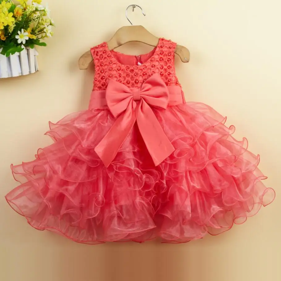 Кружевное платье с цветочным узором для девочек на свадьбу; платья на крестины для маленьких девочек; праздничные платья для детей 1 год; платье на день рождения для маленьких девочек