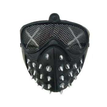

1pcs Steampunk Rivet Mask Scary Horror Half Face Mask for Masquerade Halloween Party Cosplay Costume Prop