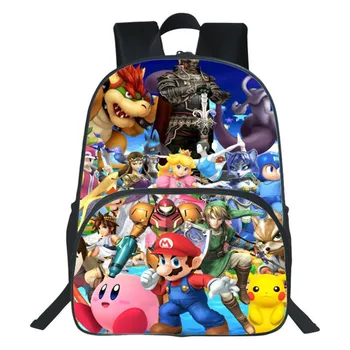 

Hot Anime Super Mario Print Backpacks Teenagers Kids Cartoon Mario School Bags Girls Boys Mochila Gift Backpacks
