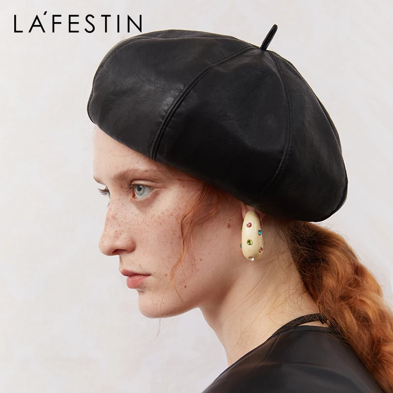 

LA FESTIN 2021 new original trendy famous women brand cap fashion all-match beret niche ins female painter hat