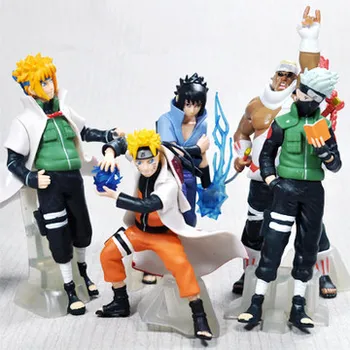 

5pcs Naruto 1set 10-15cm Naruto Shippuden Sasuke Uzumaki Kakashi Doll Dolls Full Premium Gifts