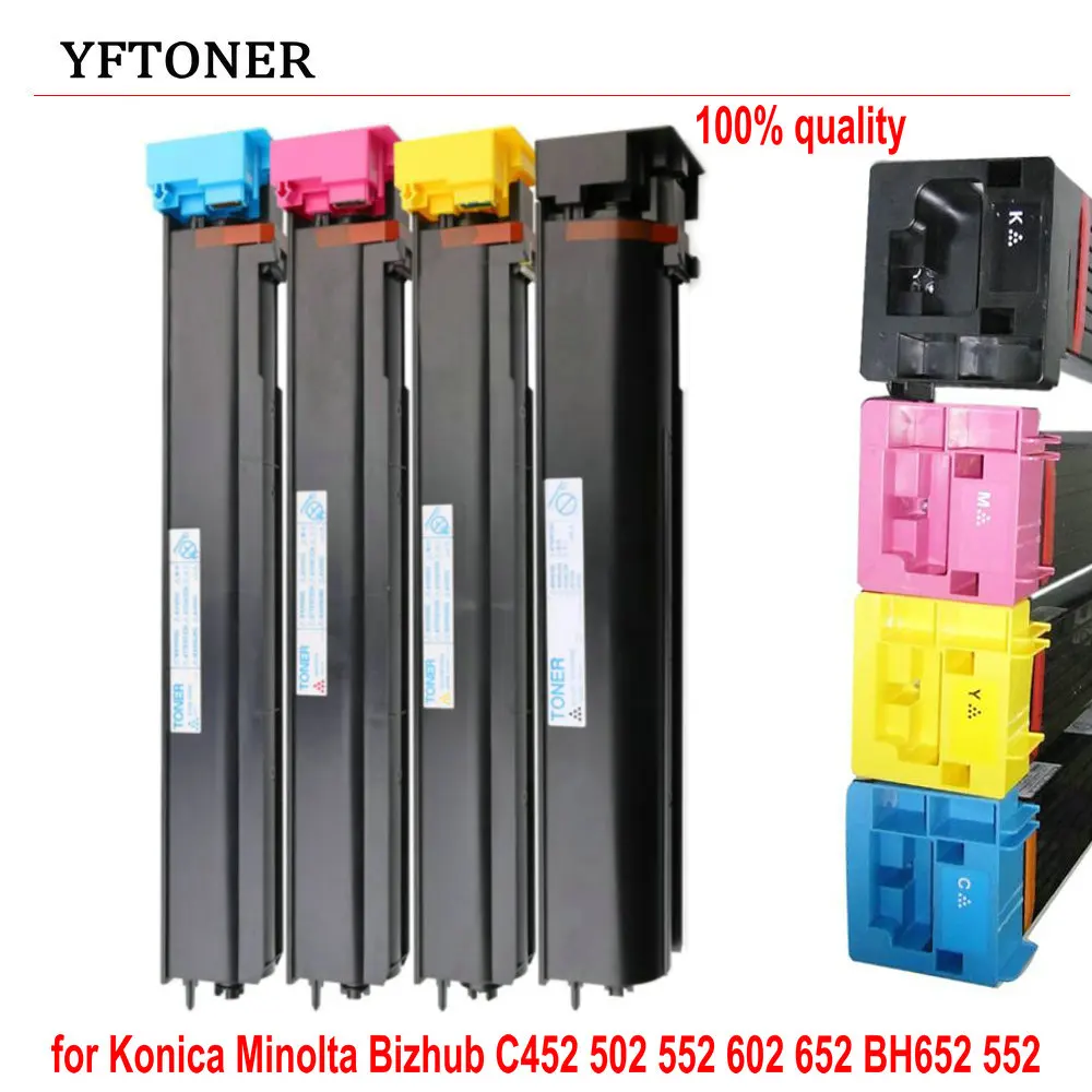 YFTONER тонер картридж для Konica Minolta Bizhub C452 502 552 602 652 BH652 картридж|Картриджи с тонером| |