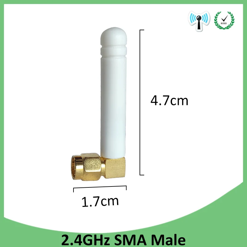 eoth 2.4Ghz antenna wifi 3dbi SMA male 2.4G antena IOT wifi antenne aerial RP-SMA 21cm customizable Pigtail