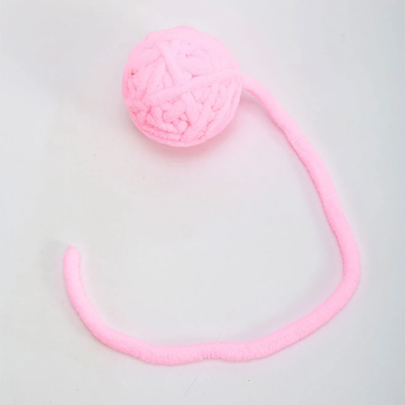 20cm Kitten Molar Chew Bite Toys Cat Plush Round Ball Toys Interactive Kitten Playing Training Funny Chewing Pet Supplies