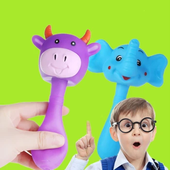 

2020 New Newborn Baby Teether Rattle Baby Cartoon Soft Teether Eco-friendly Early Childhood Educational Toys