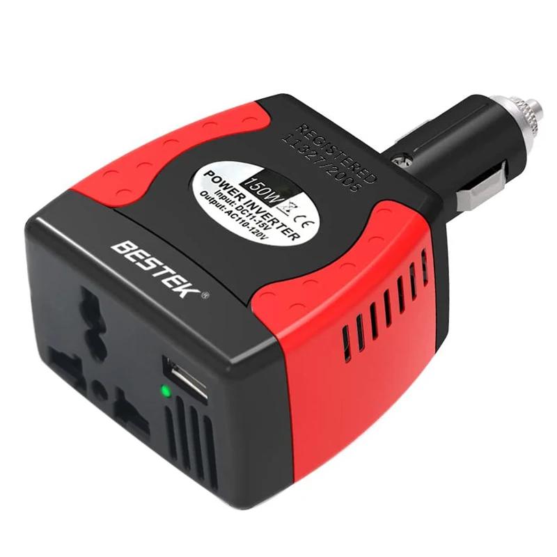 Bestek – Convertisseur De Tension Cc 12v À 220v, 150w, Avec Port De  Chargement Usb 1a, Mri1512u - Personnels Produits D'entretien Appareil  Pièces - AliExpress