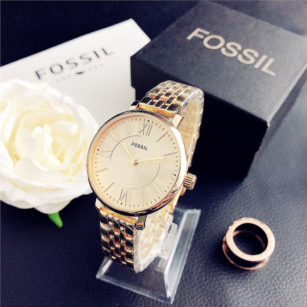 

2020 Authentic FOSSIL New Arrival Ladies Watch Fashion Stainless Steel Watch Luxury Wrist Trend Watches For Men Women Stylish