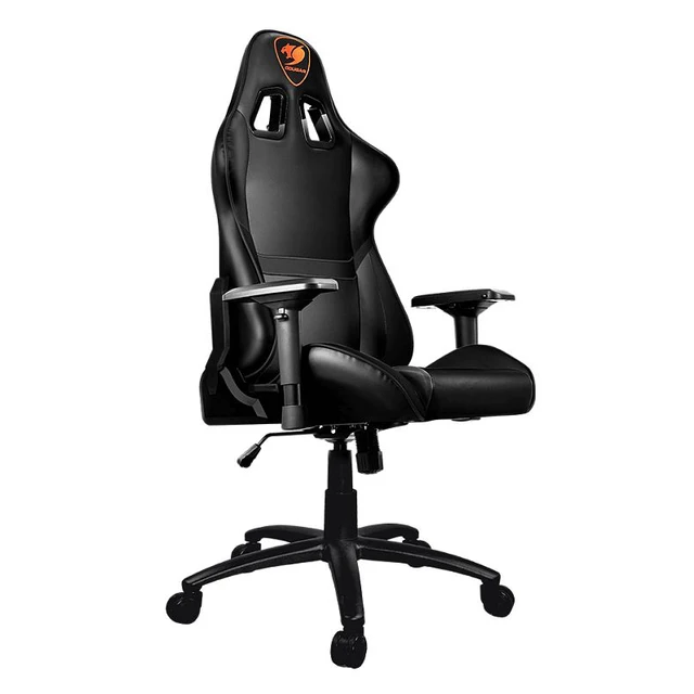 Gaming chair Cougar Armor S black computer, up to 120 kg, PU leather, 4D,  180°