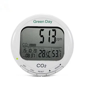 Cheap AZ7788 CO2 Detector Range 0~9999ppm CO2 Concentration Temperature Humidity Detection Instrument With Alarm
