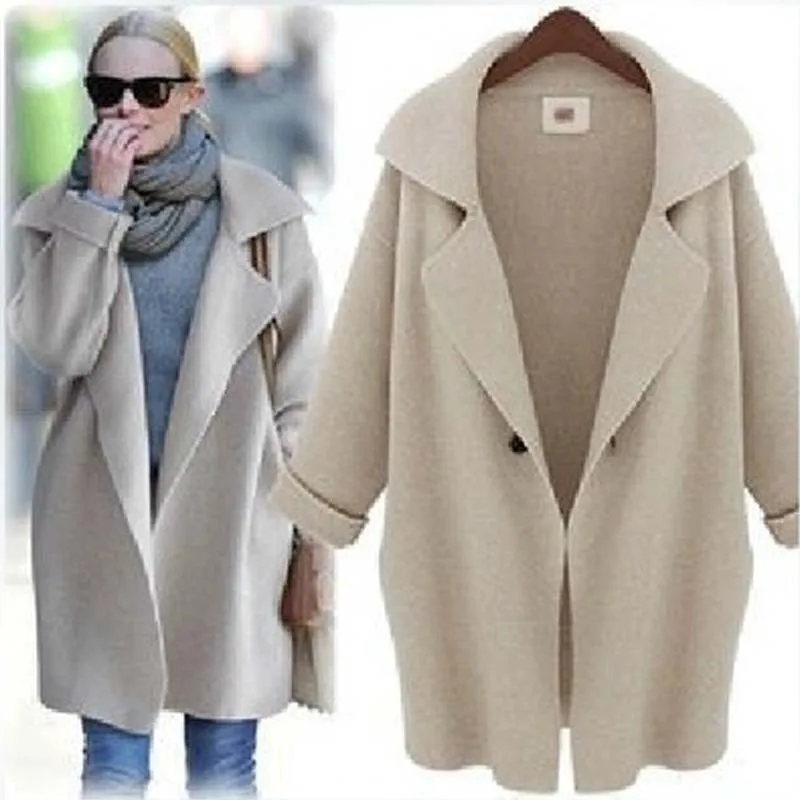 AliExpress,, свитер для продажи, пальто в западном стиле, свободный, средней длины, вязаный кардиган для женщин