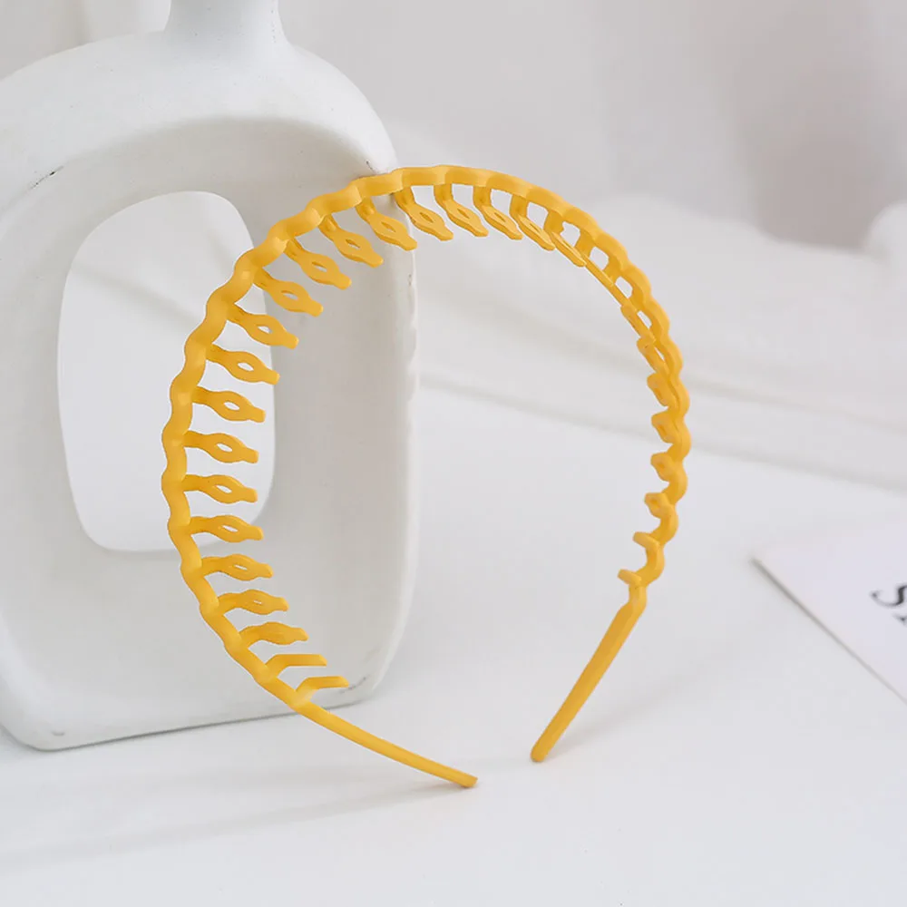 Fashion Simple Headdress Solid Color Resin Hair Comb Non-slip Hairbands Headband Hair Hoop With Teeth Hair Accessories For Women hairclips