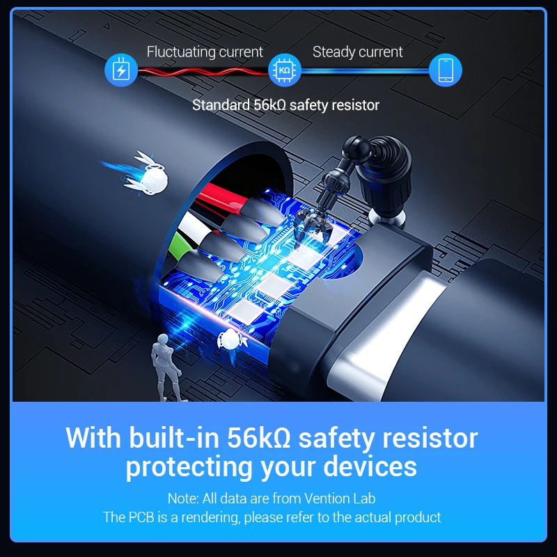 Vention USB Type C кабель для быстрой зарядки 3A 3 1 передачи данных зарядный Samsung S8 Xiaomi Huawei