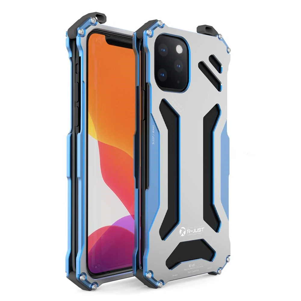 Luxury Metal Armor Case For iPhone 11 Pro XS Max XR X 7 8 Plus SE 2 Protect Cover For iPhone X XR XS Max Hard shockproof Coque