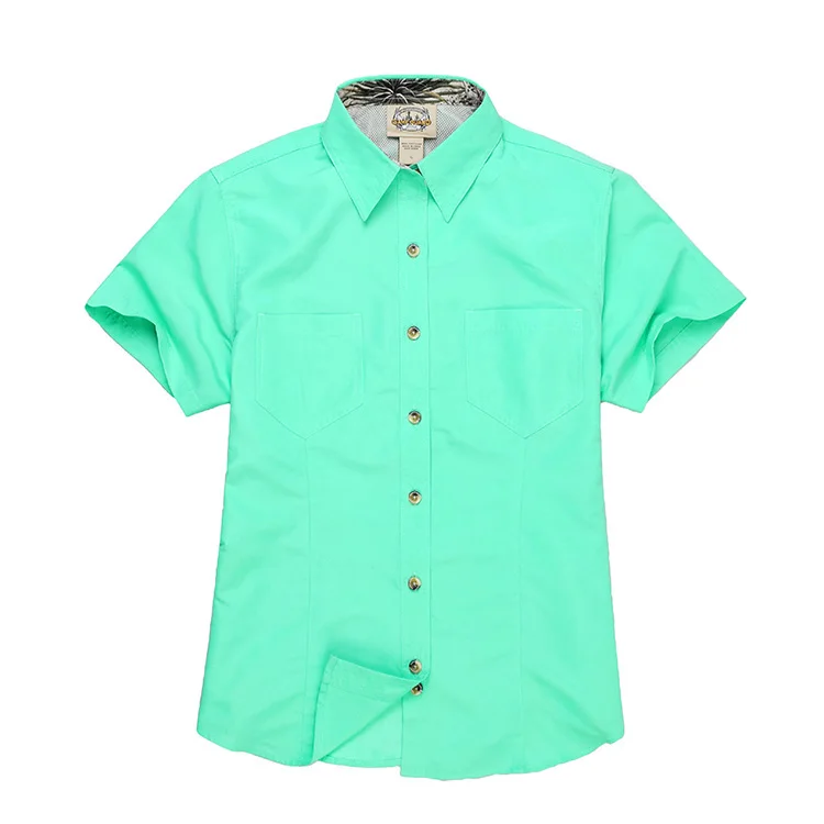 Women Outdoor Shirts Hiking Fishing Shirts UPF30+ Breathable Wicking Sports Fast Dry Fishing Clothes USA Size S-XXL
