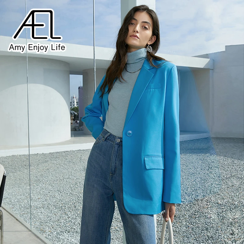Ael Blazer Jacket Women Spring Casual 