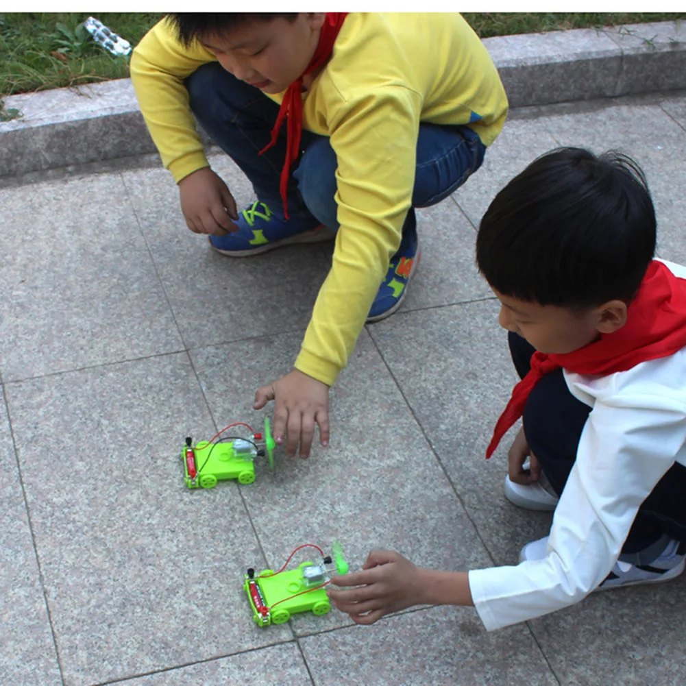 DIY Elektrische Wind Auto Spielzeug Kinder Studenten Physikalische Wissenschaft