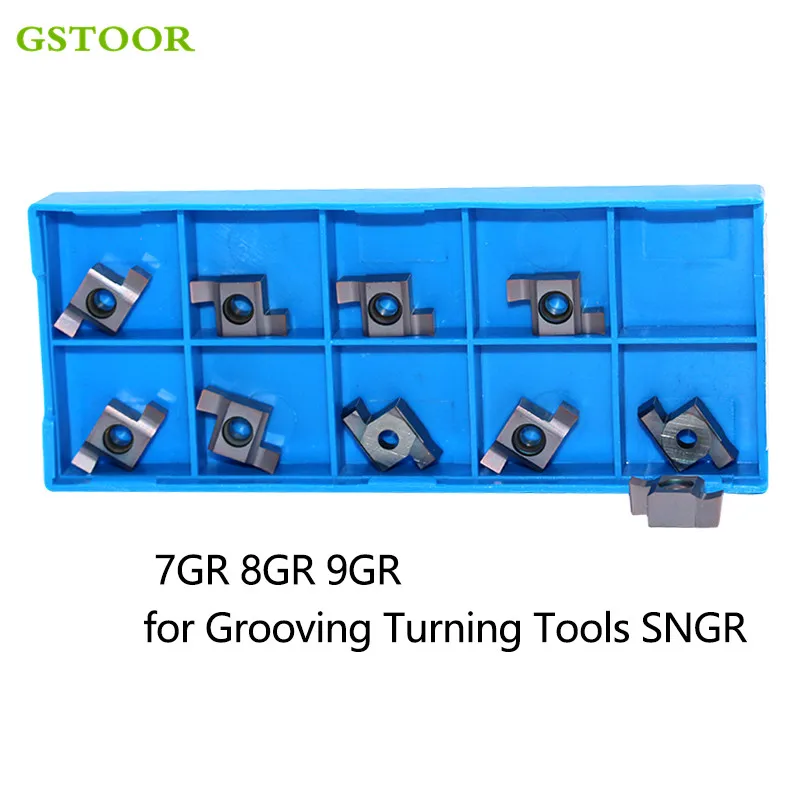 10PCS 6GR 8GR120 8GR140 GM120 Inside Groove Carbide Turning Inserts 8GR 120 140 for Grooving