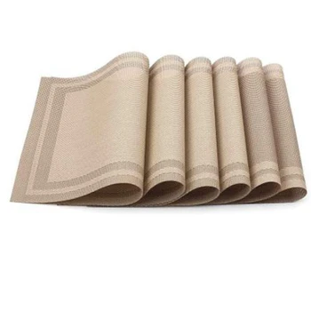 

6 Pcs Placemat PVC Dining Non-Slip Insulation Plate Pads,Bowl Pad Coasters Table Table Bowl Mats Home Decoration
