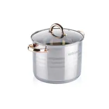 Кастрюля MAYER& BOCH, 6,8 л, золотистые ручки