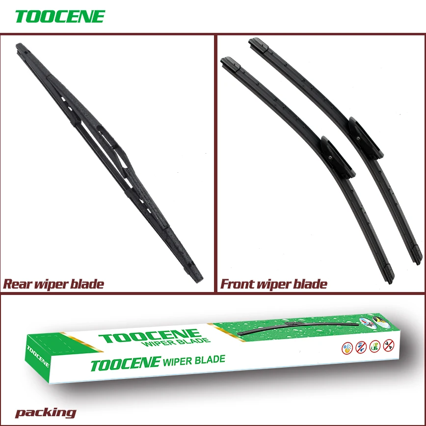 

Front and Rear Wiper Blades For Fiat Qubo Fiorino 2008-2015 Auto Windshield Windscreen wiper Window 26+19+14"