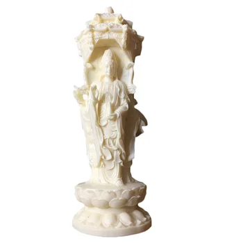 

New Guanyin statue, Carved Buddha statue on three sides, modern home Feng Shui decoration 15cm statue, high quality gift