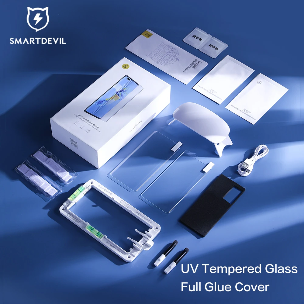 SmartDevil Full Glue UV Tempered Glass For Samsung Galaxy S21 Ultra UV