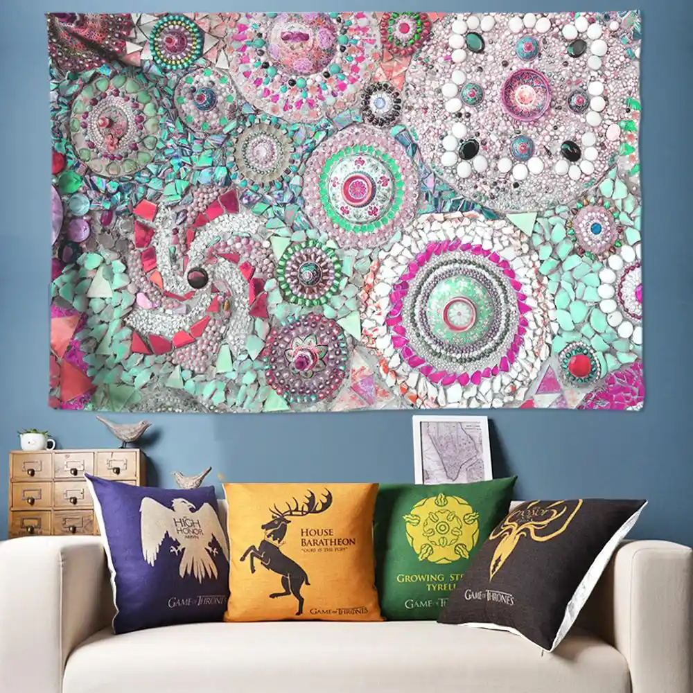 Tapiz De Mandala Decoracion Boho 3d Tapices Hippie Tapiz De Pared