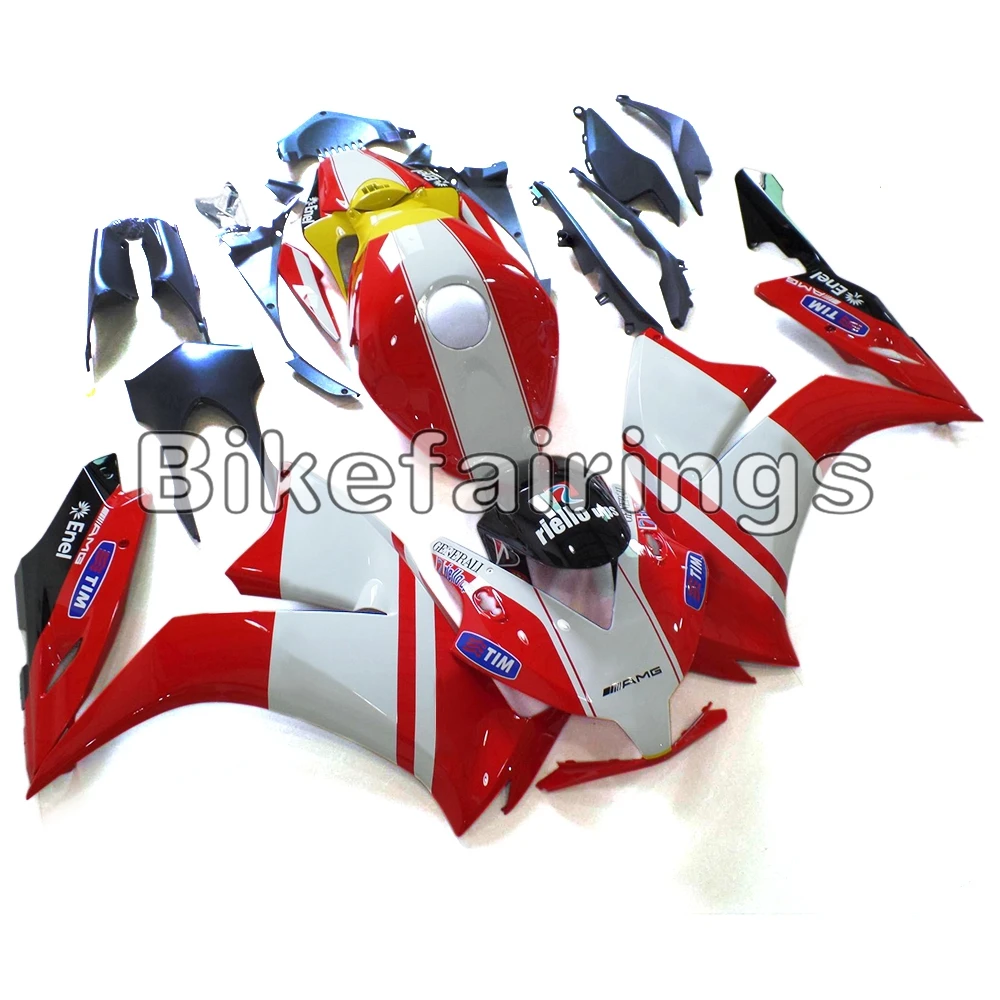 Motorcycle Cowlings For Honda CBR1000RR 2012 2013 2014 CBR1000 RR 12-14 Red White Bodywork Kit Plastic Body New | Автомобили и