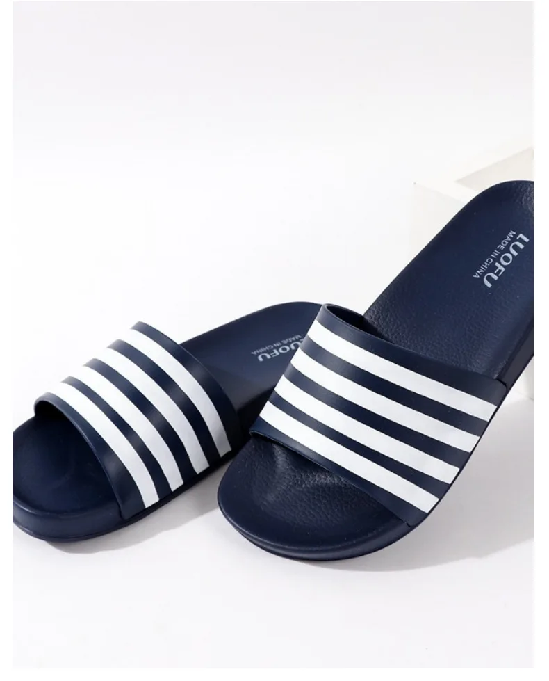 

Men's Slippers Bathroom Slippers Home Slippers Non-slip Slippers Sandals Slippers Plaid Slippers Soft Bottom Beach Shoes