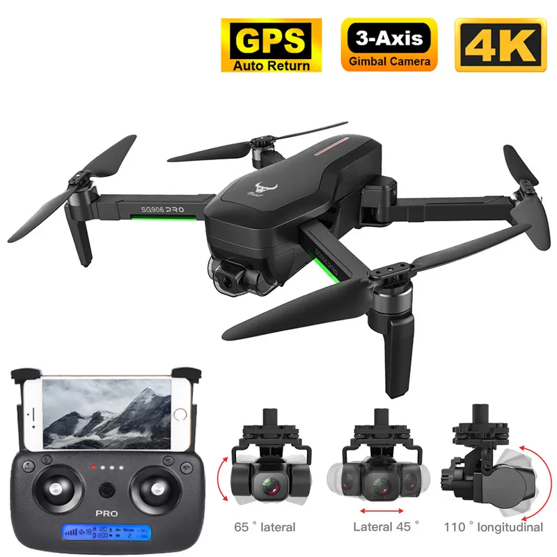 US $145.14 Best Sg906 Pro2 Gps Drone With 5g Wifi Fpv 4k 3Axis Gimbal 16mp Dual Camera Profesional Brushless Rc Quadcopter Dron Helicopter