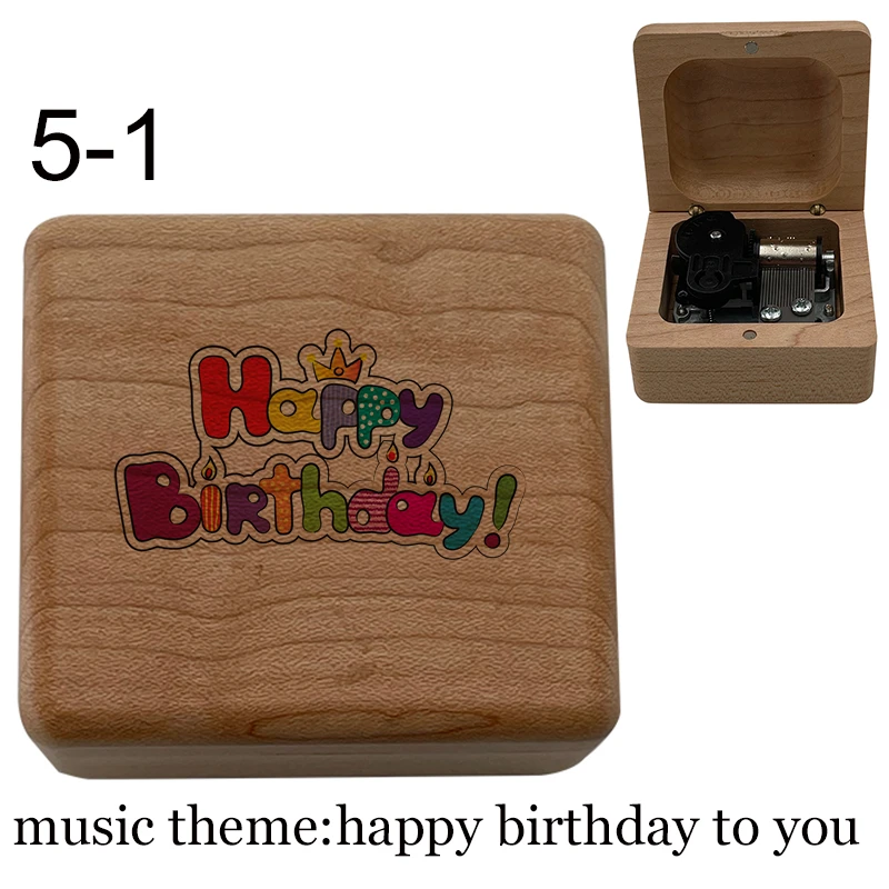 Boite A Musique En Bois Joyeux Anniversaire Cadeau D Anniversaire Pour Mari Femme Frere Sœur Amis Etudiant Compagnon De Classe Aliexpress