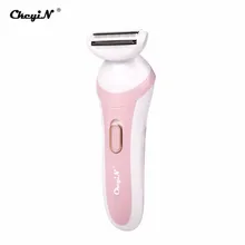 CkeyiN женский Электрический аккумулятор для эпилятора, управляемая бритва, бикини, для удаления волос, для лица, для ног, рук, для удаления волос, бритва с другой головкой