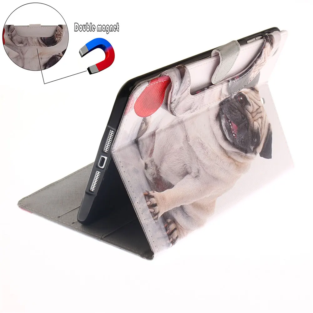 Ультратонкий противоударный чехол с подставкой для iPad Air, кожаный чехол для планшета с принтом животных, умный чехол для iPad Air